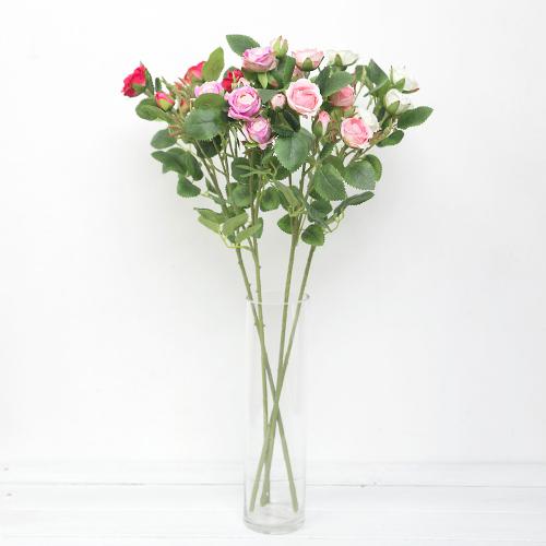                 일곱송이 찔레 장미 꽃 가지 조화 일곱송이 찔레 장미 꽃 가지 조화